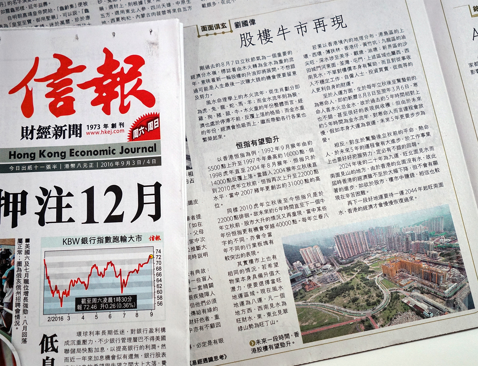 香港信報 面面俱玄 劉國偉 Kevin Lau 股票預測 樓市預測